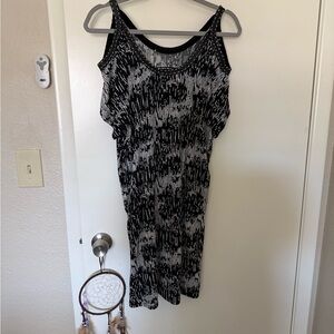 Soul Revival Monochrome Midi Dress